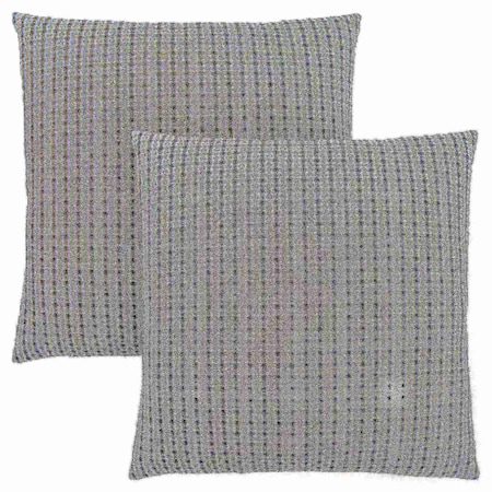 Monarch Specialties Pillows, Set Of 2, 18 X 18 Square, Insert Included, Accent, Sofa, Couch, Bedroom, Polyester, Grey I 9237